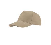 Atlantis Women's Liberty Five Buckle Heavy Brush Cotton 5 Panel Cap in Khaki Atlantis Khaki One Size