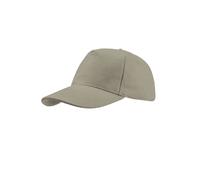 Atlantis Women's Liberty Five Buckle Heavy Brush Cotton 5 Panel Cap in Light Grey Atlantis Light Grey One Size