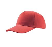 Atlantis Women's Liberty Five Heavy Brush Cotton 5 Panel Cap in Red Atlantis Red One Size