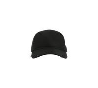 Atlantis Women's Rapper Destroyed 5 Panel Weathered Trucker Cap in Black Atlantis Black One Size