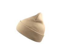 Atlantis Women's Wind Double Skin Beanie With Turn Up in Beige Atlantis Beige One Size