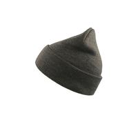 Atlantis Women's Wind Double Skin Beanie With Turn Up in Grey Atlantis Grey One Size
