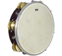 Atlas 10inch maple TUNEABLE TAMBOURINE, double. Sheep skin head. Hobgoblin Music