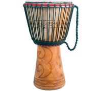 Atlas 13in head DJEMBE DRUM, Cedar Wood, made in Ghana. From Hobgoblin Music