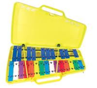 Atlas 2 Octave GLOCKENSPIEL. G-G, 27 coloured metal bars, with case & beaters.
