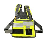 Atlas 46 Hi Viz Single Cargo Tool Chest Panel, High Visability Chartreuse, Reflective Strip, Large Flapped and Zippered Pockets - Made in the USA