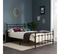 Atlas Bed Frame - Black Metal - Sizes Available
