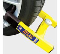 Atlas Caravan Wheel Clamp, Yellow One Size