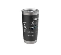 Atlas CI: A Visual Journey Through Dimensions Aircraft Tee Stainless Steel Insulated Tumbler