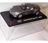 Atlas Editions Super Car Collection Aston Martin One-77 2009 Silver Grey 1:43 Scale Diecast Car Model for Adult Collectors and Enthusiasts