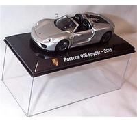 atlas editions super car collection P0RSCHE 918 spyder 2013 Silver car 1:43 scale diecast model