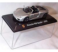 atlas editions super car collection (pörsche) 918 spyder 2013 Silver car 1:43 scale diecast model