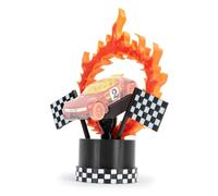 Atlas Finish Line Bundle Compatible with Hot Wheels - Racetrack Kit with Display Stand, Car Storage & Room Decor, Build Your Custom Circuit