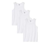 ATLAS FOR MEN - 3 Pack Plain Tank Tops for Men - Classic Sleeveless Vests - Casual - UK Sizes S to 4XL