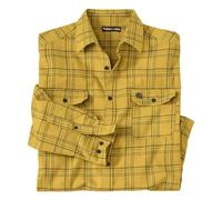ATLAS FOR MEN Checked Mens Flannel Shirts Long Sleeve - Warm Plaid Shirts Men - Men's Checked Flannel Shirt - Small to Big and Tall Long Sleeve Checked Shirt Mens UK Sizes S-4XL