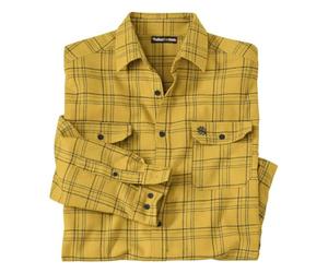 ATLAS FOR MEN Flannel Shirts - Plaid Long Sleeves S-4XL