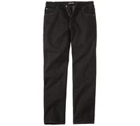ATLAS FOR MEN - Men's Black Semi-Elasticated Jeans - W42