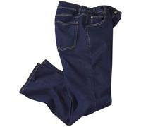 ATLAS FOR MEN - Men's Blue Semi-Elasticated Jeans - W44