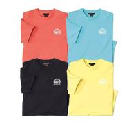 Atlas for Men Men's Cotton T-Shirt (Pack of 4) in Duck Egg Blue | Size: Large Atlas for Men Duck Egg Blue L