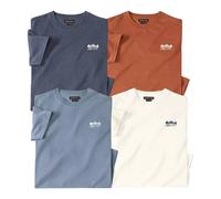 Atlas for Men Men's Forest Expedition T-Shirt (Pack of 4) in Mid Navy | Size: Large Atlas for Men Mid Navy L