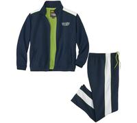 ATLAS FOR MEN - Men's Navy Sporty Microfibre Tracksuit - 4XL