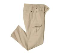 Atlas For Men Mens Part Elasticated Cargo Trousers - Beige - Beige - 28R