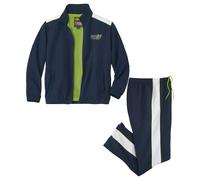 Atlas for Men Men's Sporty Microfibre Tracksuit in Navy | Size: Large Atlas for Men Navy L