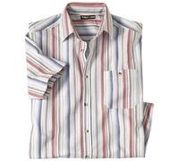 Atlas for Men Men's Striped Summer Shirt in White | Size: Medium Atlas for Men White M