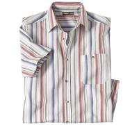 Atlas for Men Men's Striped Summer Shirt in White | Size: XL Atlas for Men White XL