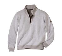 ATLAS FOR MEN - Men's Stylish Marl Grey Knit Jumper - XL