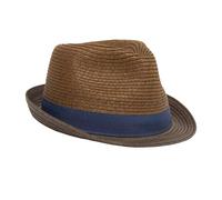Atlas for Men Men's Two Tone Straw Hat in Light Brown | Size: Medium Atlas for Men Light Brown M