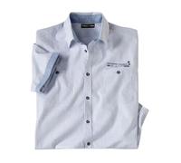 Atlas For Men Mens West Island Striped Shirt - Blue/White - 3XL - Blue/White