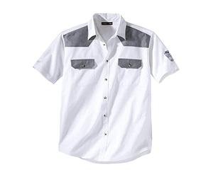 ATLAS FOR MEN - Men's White Short Sleeve Shirt - XL