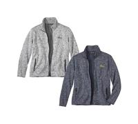ATLAS FOR MEN - Pack of 2 Men's Zip-Up Jackets - L