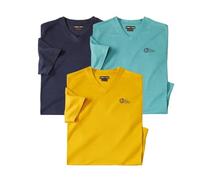ATLAS FOR MEN - Pack of 3 Graphic Print T-Shirts - M