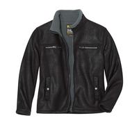 ATLAS FOR MEN Sherpa Lined Aviator Jacket Men - Fleece Lined Faux Suede Leather Sherpa Jacket Men - Mens Big and Tall Zip up Winter Jackets - Winter Coats for Men UK Sizes S to 4XL