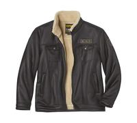 ATLAS FOR MEN Suede-effect sherpa jacket S-4XL sherpa lining