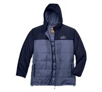 ATLAS FOR MEN - Two-tone hooded puffer jacket - XL