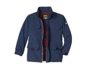 ATLAS FOR MEN Warm Multipocket Parka - Hooded Winter Jacket for Men - Microtech Canvas Multi-Pocket Coat - Mens Winter Jacket with Hood - UK Sizes S-4XL