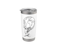 Atlas Holding the Earth Stainless Steel Insulated Tumbler
