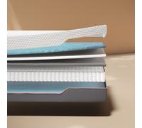 Atlas - King Size - Hybrid Pro 1000 Pocket Spring Foam Mattress - Fabric/Foam - 5ft - Happy Beds