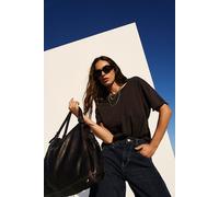 Atlas Leather Tote at Free People in Black - female