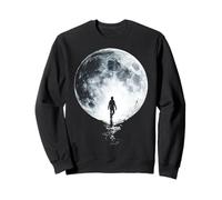 Atlas Moon Men Nature Motif Illustration Artwork Sweatshirt
