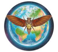 Atlas Moth 1000 Piece Jigsaws Magic Fantasy Round Puzzles for Adults And Kids Colorful Unique Challenge Games Scene Creative 1000pcs (67.5x67.5cm)