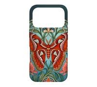 Atlas Moth Vintage Art Nouveau Botanical Case for iPhone 17 Pro