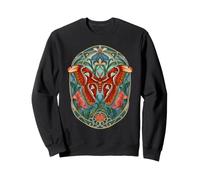 Atlas Moth Vintage Art Nouveau Botanical Sweatshirt