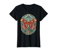 Atlas Moth Vintage Art Nouveau Botanical Value Graphic T-Shirt, Women, Black, S