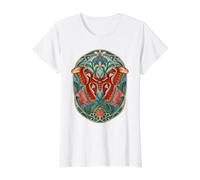 Atlas Moth Vintage Art Nouveau Botanical Value Graphic T-Shirt, Women, White, M