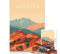 Atlas Mountains Morocco Jigsaw Puzzles 1000 Piece for Adults Logical Skill Relaxing Pastime Precise Join Cozy Xmas Gift (38x52cm)