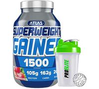 Atlas Nutrisport Super Weight Gainer Mass Gain 1.5kg / 1500g + Shaker (Strawberry)